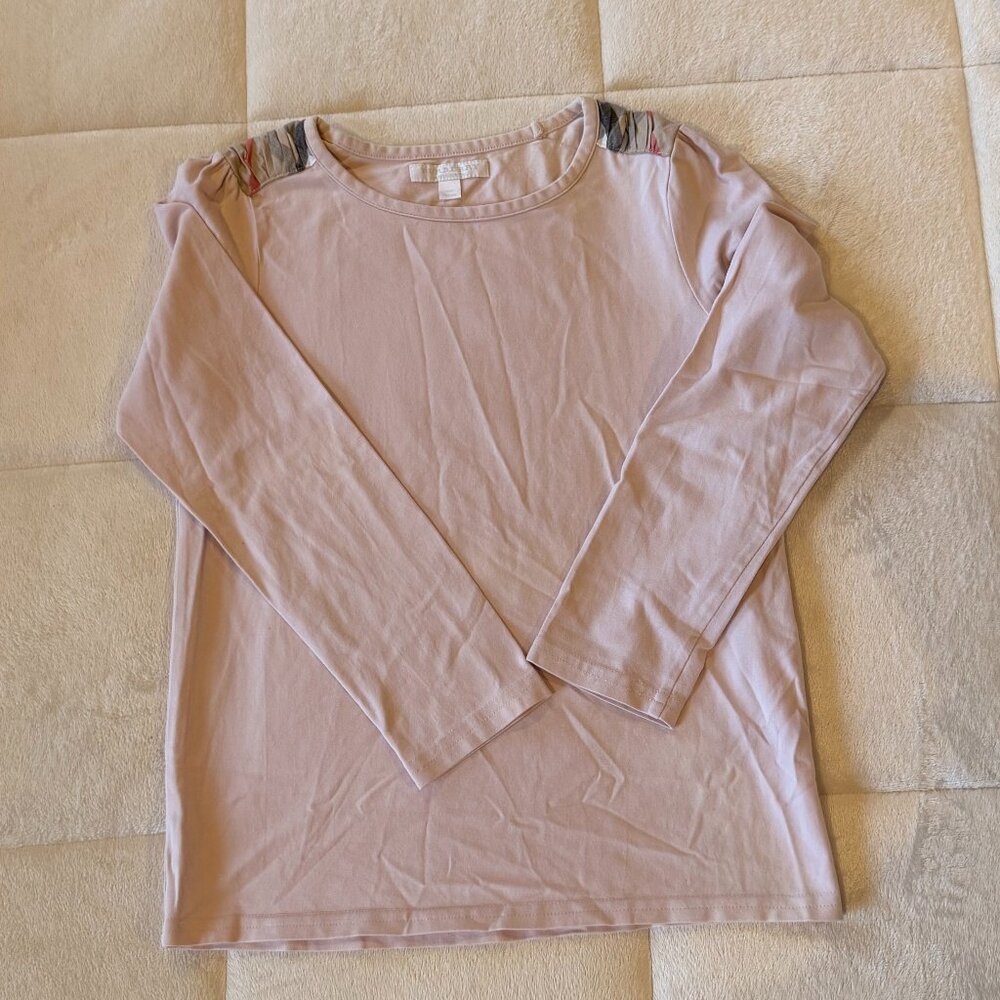 GUC girls Burberry plaid shirt